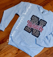 Load image into Gallery viewer, Varsity Game Day Leopard Sweatshirt
