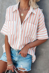 LAID BACK VIBE Button Up Top