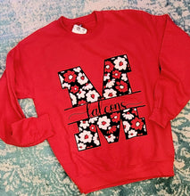 Load image into Gallery viewer, SCHOOL SPIRIT Floral Vibe Crewneck Sweatshirt
