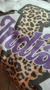 Varsity Game Day Leopard Sweatshirt