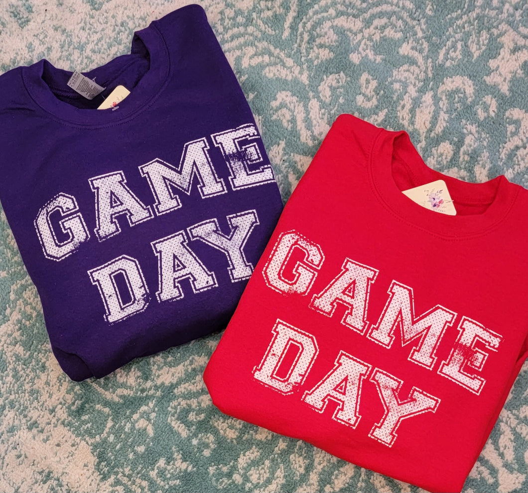 GAME DAY VARSITY SWEATSHIRT