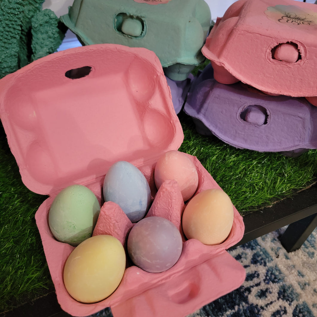 Sidewalk Chalk Easter Egg Carton