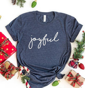 JOYFUL simple script graphic tee