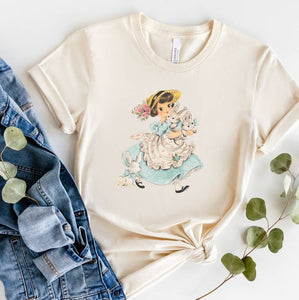 Vintage Spring Easter Bunny tee