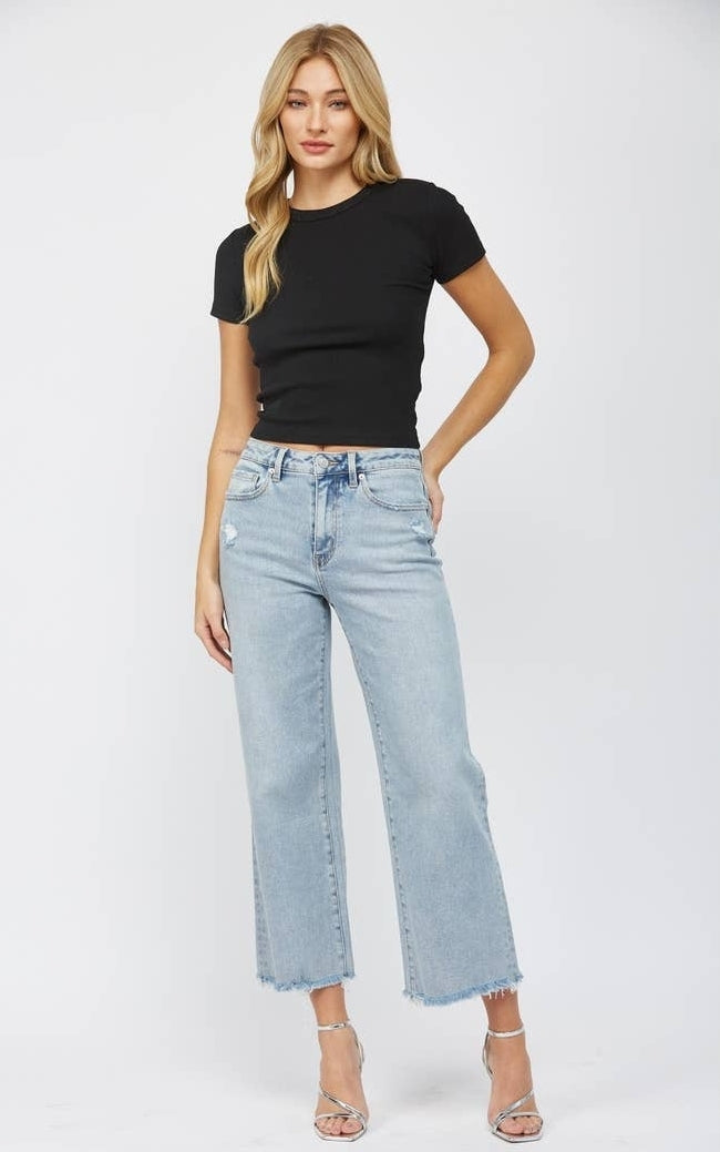 NOVA Wide Leg Denim Jeans