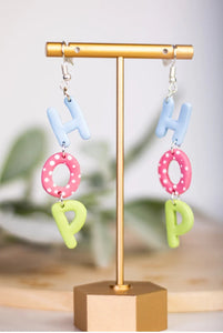 EJ Clay HOP Easter Earrings