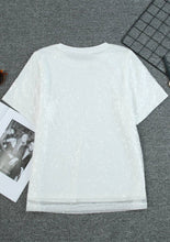 Load image into Gallery viewer, Summer Moon white sequin casual tee
