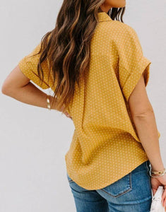 Sunny Delights Button Up Summer Blouse