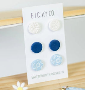 EJ CLAY DAISY STUD PACK