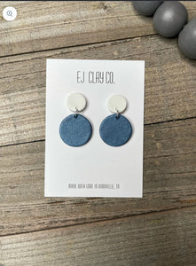 EJ CLAY Delicate Circle Dangle Earrings