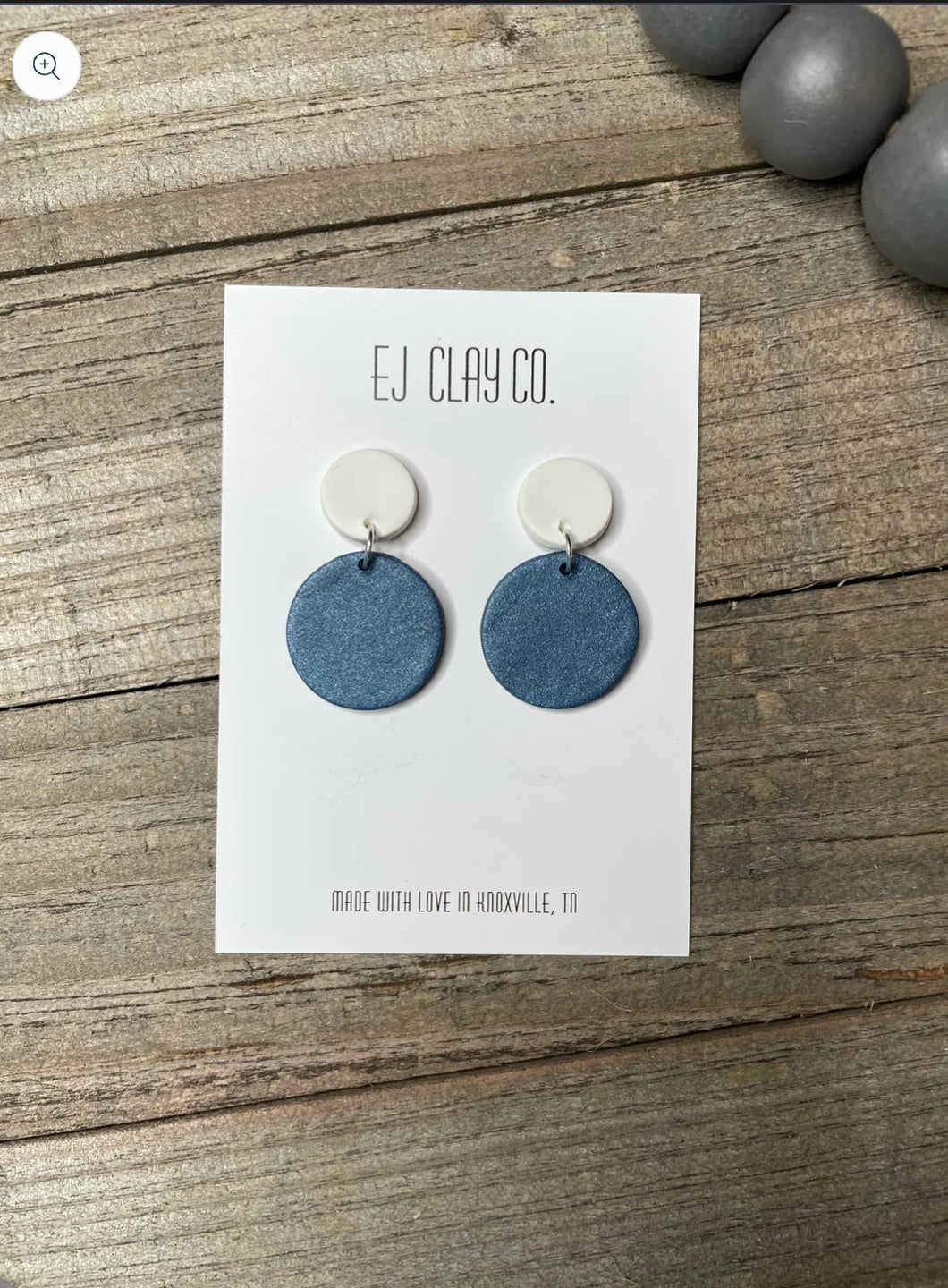 EJ CLAY Delicate Circle Dangle Earrings