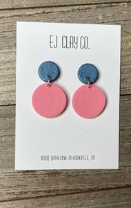 EJ CLAY Delicate Circle Dangle Earrings