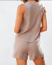 Load image into Gallery viewer, Corded Sleeveless Top and Shorts Set
