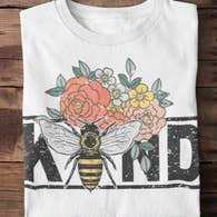 BE KIND Vintage Floral Graphic Tee