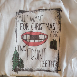 My Two Front Teeth Youth Christmas Tee