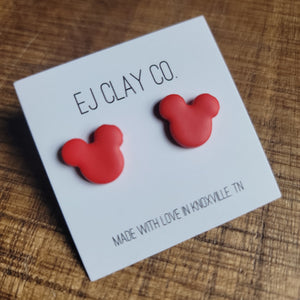 Magical Mouse Red Studs