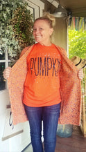 Load image into Gallery viewer, I Want PUMPKIN Everything paint splatter tee
