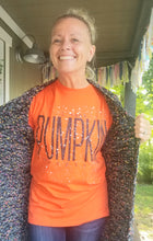 Load image into Gallery viewer, I Want PUMPKIN Everything paint splatter tee
