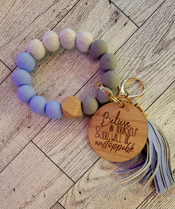 Silicone Bracelet Keyring