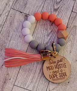 Silicone Bracelet Keyring