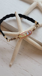 Tide Pool leather bracelet