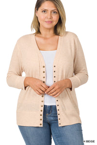 Snap Front Cardigan