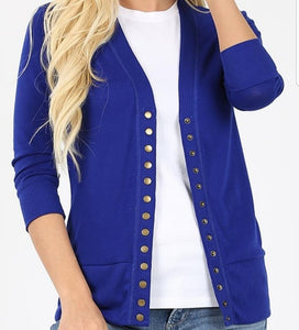 Snap Front Cardigan