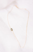 Load image into Gallery viewer, Itty Bitty stainless steel initial necklace
