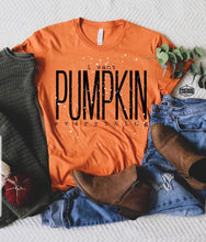 Load image into Gallery viewer, I Want PUMPKIN Everything paint splatter tee
