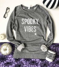 Load image into Gallery viewer, &#39;Spooky Vibes&#39; French Terry Sweatshirt
