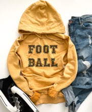 Load image into Gallery viewer, FOOTBALL vintage wash GAME DAY hoodie
