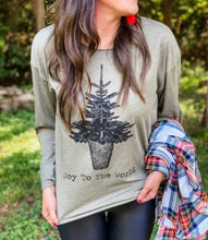 Load image into Gallery viewer, Vintage Joy To the World Christmas tee
