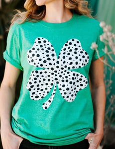 Dalmatian Clover graphic tee