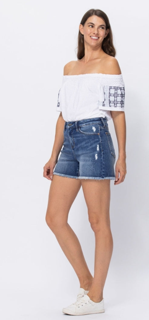 Judy Blue Hi-Rise Cutoff Shorts - Style 150040