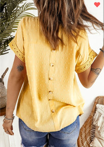 Summer Breeze Swiss Dot Casual Top