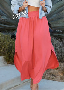 French Terry Casual Maxi Skirt