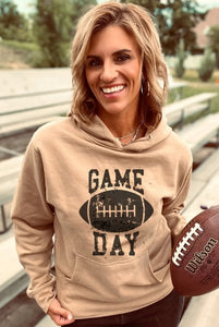 GAME DAY grunge print hoodie