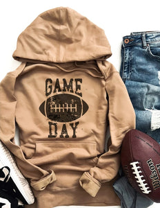 GAME DAY grunge print hoodie