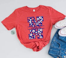 Load image into Gallery viewer, GAME DAY SCHOOL SPIRIT Floral Vibe Tee
