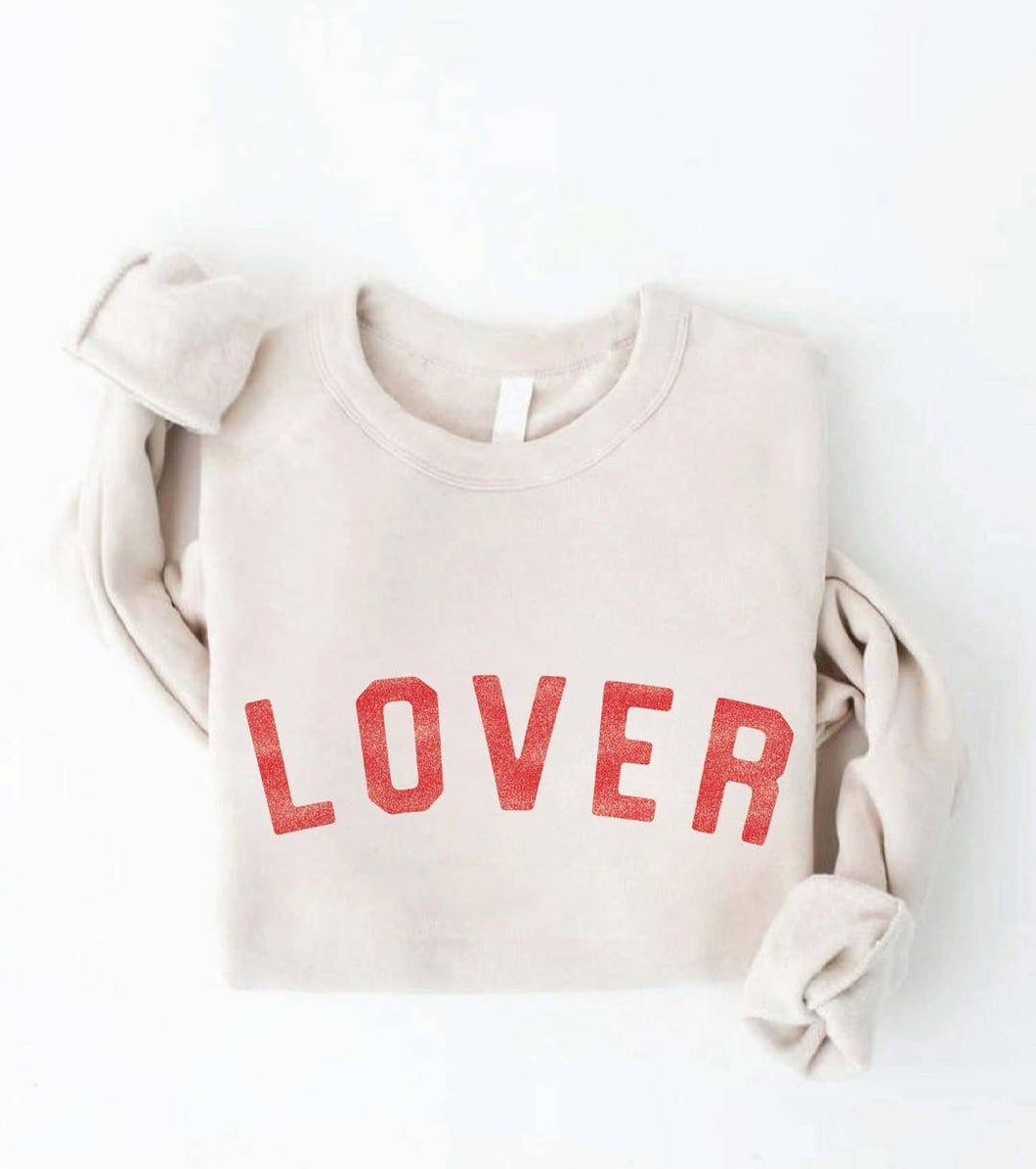 Oat Collective LOVER Sponge Fleece Sweatshirt