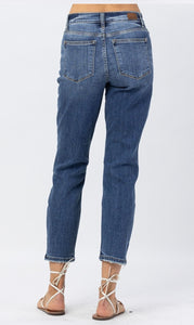 Judy Blue 82277 Mid-Rise Squeaky Clean Boyfriend Jeans