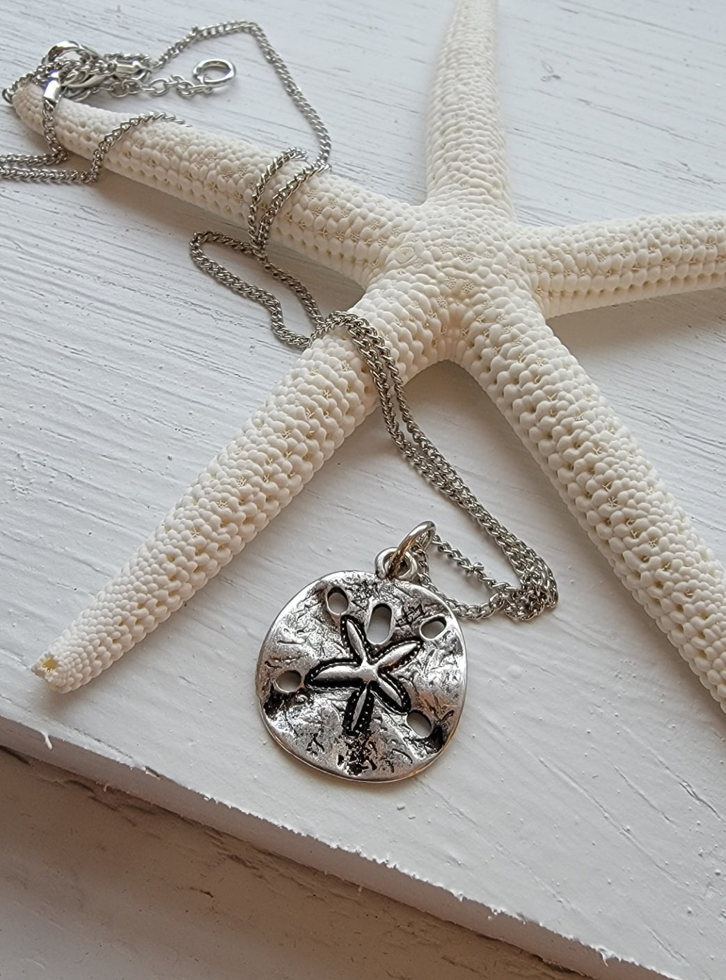 Silver Sand Dollar necklace