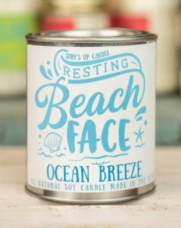 'Beach Face' Surfs Up 1/2 Pint Paint Can Candle