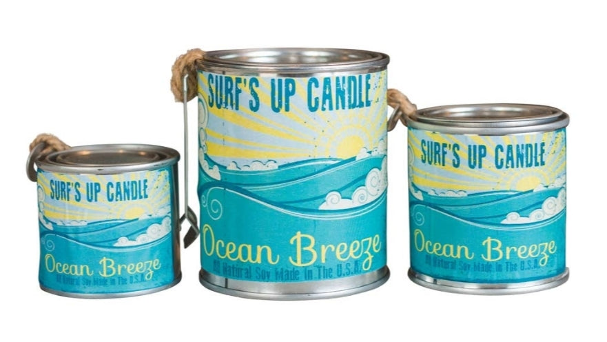 Surfs Up 'Ocean Breeze' Paint Can Candle