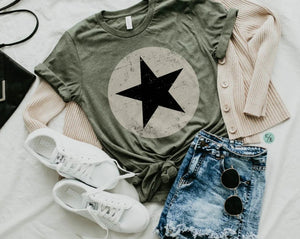 Distressed Star graphic tee