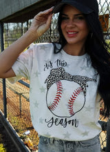 Load image into Gallery viewer, Tis The Season baseball star graphic tee
