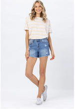 Load image into Gallery viewer, Judy Blue Style 150059 Brooklyn Frayed Hem Denim Shorts
