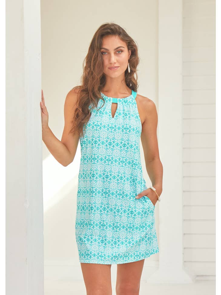 Sunshine Shores Sleeveless Shift Dress from *Cabana Life