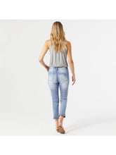 Load image into Gallery viewer, Daisy Distressed Boyfriend Capri
