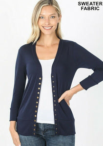 Snap Front Cardigan